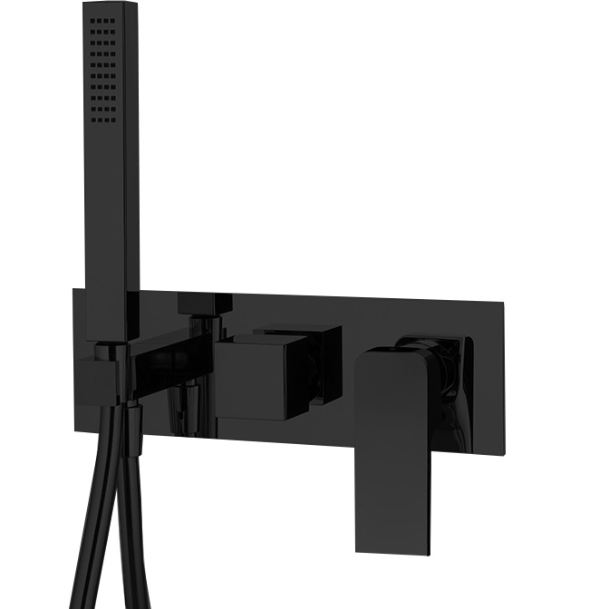 Cмеситель для душа скрытого монтажа Fima Carlo Frattini Fit F3399WX2NS (черный матовый)