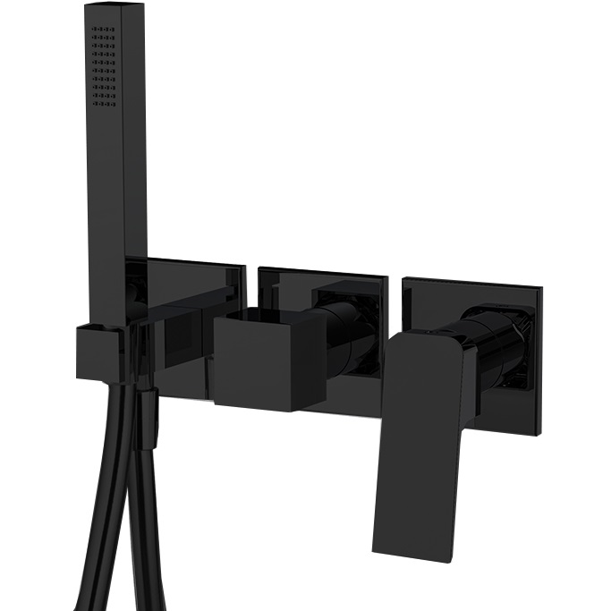 Cмеситель для душа скрытого монтажа Fima Carlo Frattini Fit F3399WX8NS (черный матовый)