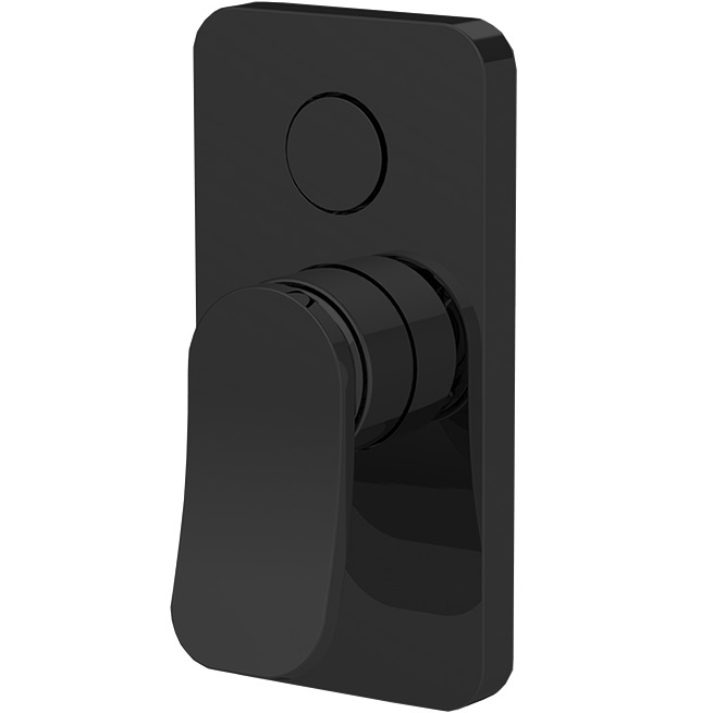 Cмеситель для душа встраиваемый Fima Carlo Frattini Flo F3809E2NS (черный матовый)