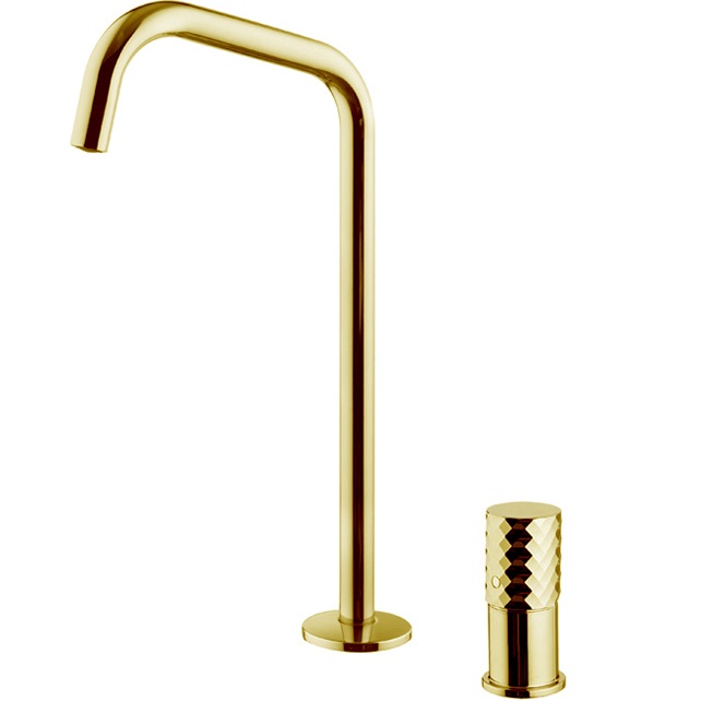 Cмеситель для раковины Fima Carlo Frattini Spillo Tech F3271TNDXOR (золотой), с донным клапаном