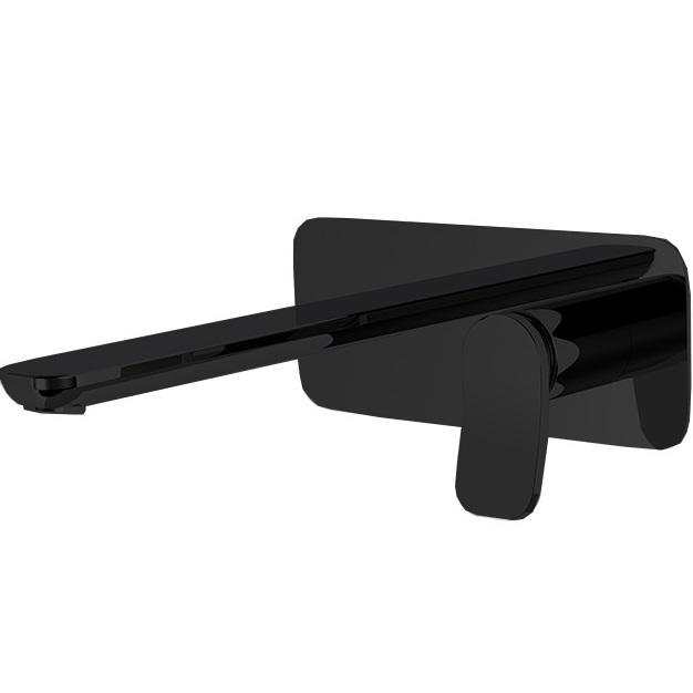 Cмеситель для раковины встраиваемый Fima Carlo Frattini Flo F3821WLX5NS (черный матовый), с донным клапаном