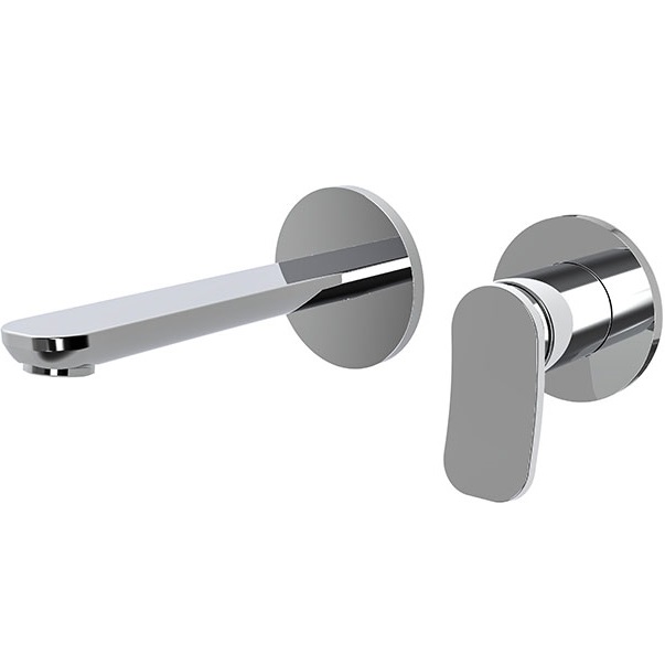 Cмеситель для раковины встраиваемый Fima Carlo Frattini Flo F3821WLX8CR (хром), с донным клапаном