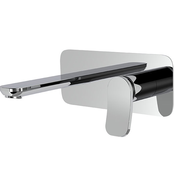 Cмеситель для раковины встраиваемый Fima Carlo Frattini Flo F3821WX5CR (хром), с донным клапаном