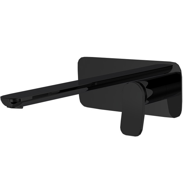 Cмеситель для раковины встраиваемый Fima Carlo Frattini Flo F3821WX5NS (черный матовый), с донным клапаном