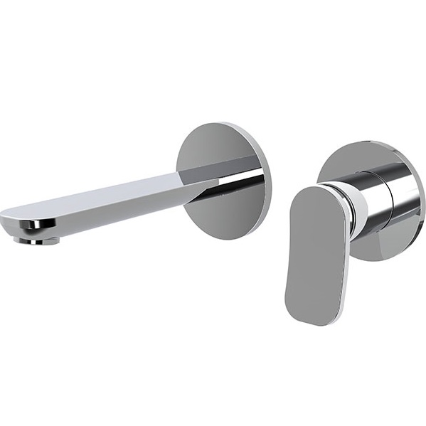 Cмеситель для раковины встраиваемый Fima Carlo Frattini Flo F3821WX8CR (хром), с донным клапаном