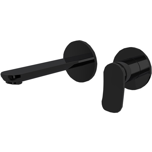 Cмеситель для раковины встраиваемый Fima Carlo Frattini Flo F3821WX8NS (черный матовый), с донным клапаном