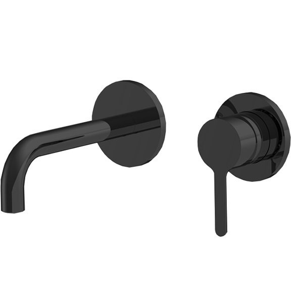 Cмеситель для раковины встраиваемый Fima Carlo Frattini Snap F3121WLX9NS (черный матовый), с донным клапаном