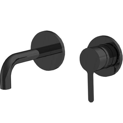 Cмеситель для раковины встраиваемый Fima Carlo Frattini Snap F3121WSX9NS (черный матовый), с донным клапаном