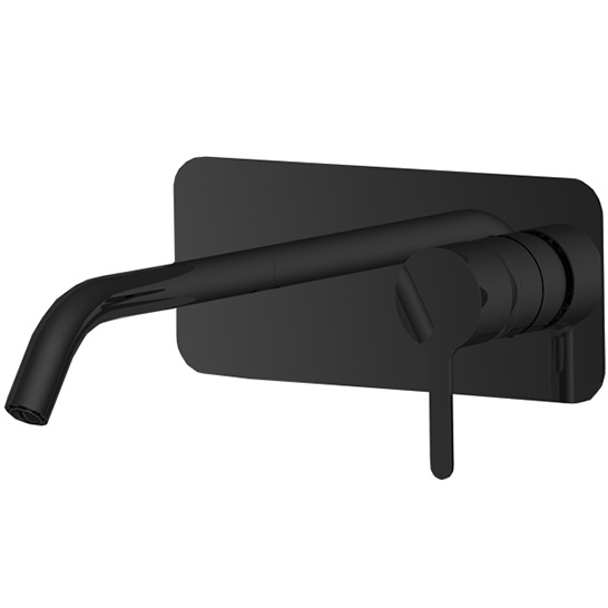 Cмеситель для раковины встраиваемый Fima Carlo Frattini Snap F3121WX5NS (черный матовый), с донным клапаном