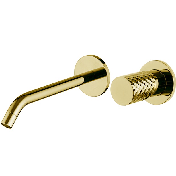 Cмеситель для раковины встраиваемый Fima Carlo Frattini Spillo Tech F3051TWLX8XOR (золотой), с донным клапаном