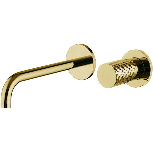 Cмеситель для раковины встраиваемый Fima Carlo Frattini Spillo Tech F3051TWLX9XOR (золотой), с донным клапаном