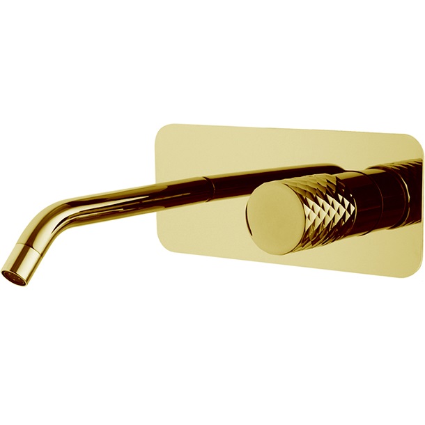 Cмеситель для раковины встраиваемый Fima Carlo Frattini Spillo Tech F3051TWX5XOR (золотой), с донным клапаном