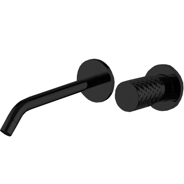 Cмеситель для раковины встраиваемый Fima Carlo Frattini Spillo Tech F3051TWX8XNS (черный матовый), с донным клапаном