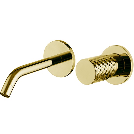 Cмеситель для раковины встраиваемый Fima Carlo Frattini Spillo Tech F3051TWX8XOR (золотой), с донным клапаном