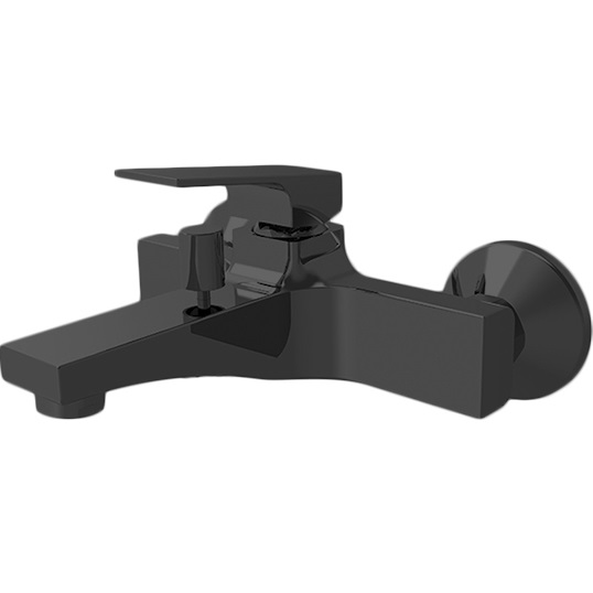 Cмеситель для ванны настенный Fima Carlo Frattini Fit F3384/1NS (черный матовый), с изливом 