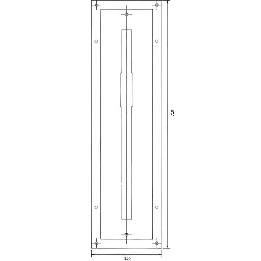 Cтальная пластина для монтажа смесителя на борт ванны Fima Carlo Frattini Nomos go F2193