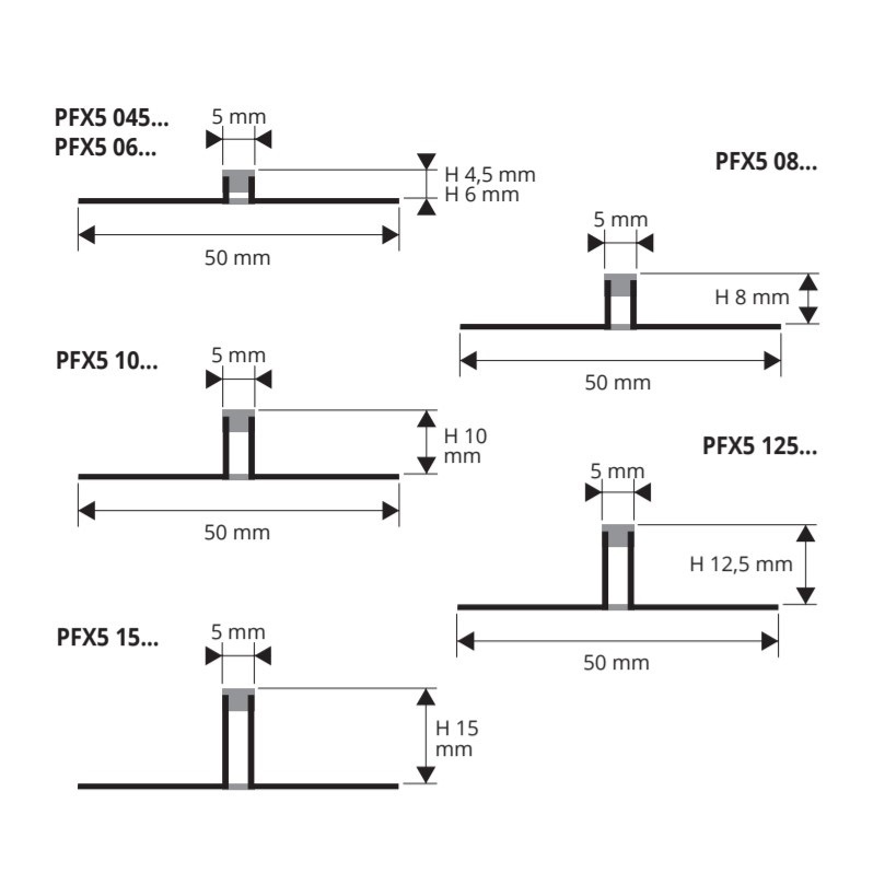 Деформационный шов Progress Profiles Proflex PFX5 10GL 2.5 м. (светло-серый)