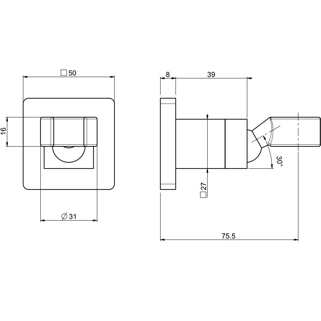 Держатель для ручного душа 1/2 Fima Carlo Frattini Wellness F2204CR (хром)