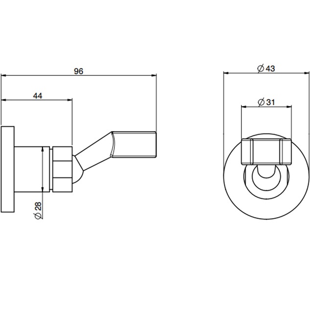 Держатель для ручного душа 1/2 Fima Carlo Frattini Wellness F2205CR (хром)