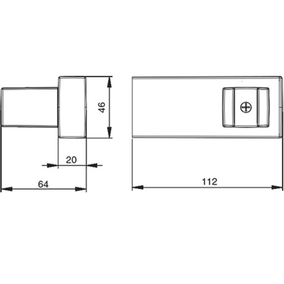 Держатель для ручного душа настенный Almar E119001.CR (хром)