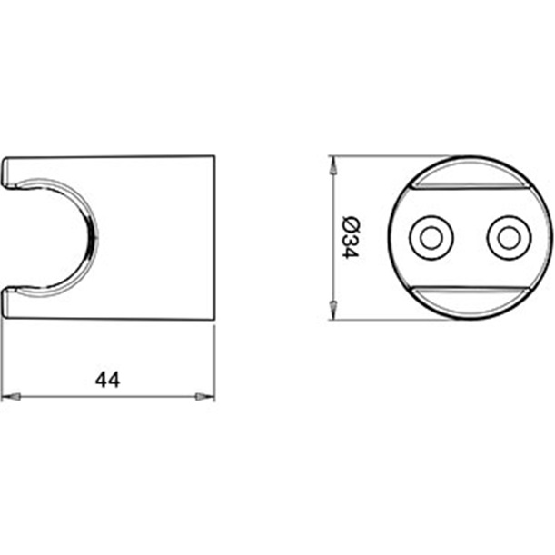 Держатель для ручного душа настенный Almar E120007.CR (хром)