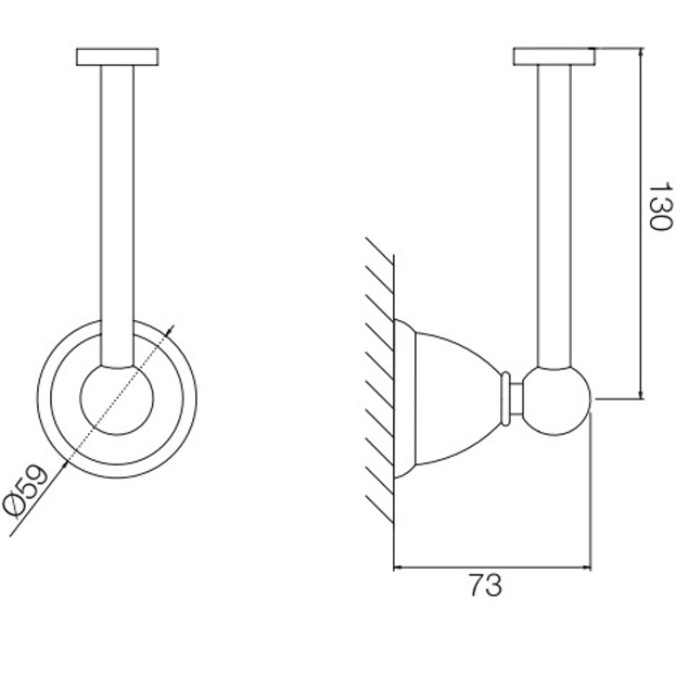 Держатель для туалетной бумаги подвесной Fima Carlo Frattini Accessori F6045/1CR (хром)
