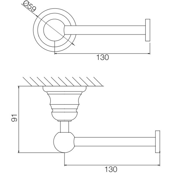 Держатель для туалетной бумаги подвесной Fima Carlo Frattini Accessori F6065/1CR (хром)