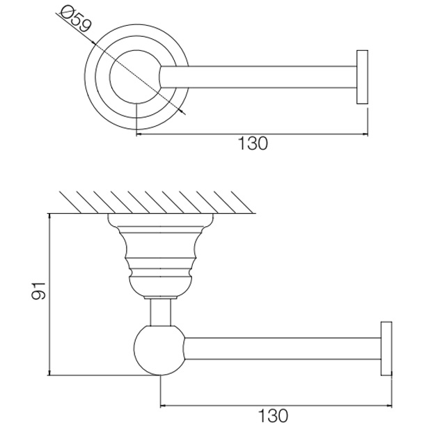 Держатель для туалетной бумаги подвесной Fima Carlo Frattini Accessori F6065/1OR (золотой)
