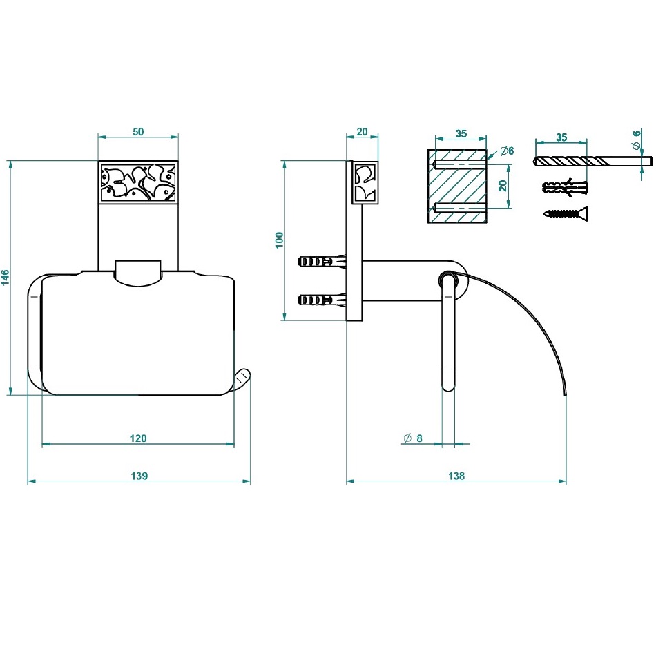 Держатель для туалетной бумаги с крышкой подвесной THG Ginkgo U5E-F01-538AC (золотой, оранжевый хрусталь)