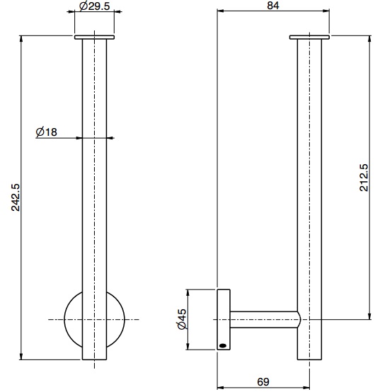 Держатель туалетной бумаги подвесной Fima Carlo Frattini Accessori F6095/2INOX (нержавеющая сталь)