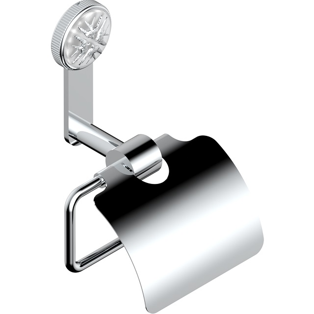 Держатель туалетной бумаги подвесной THG Hirondelles Platinum Stamped A4K-A02-538AC (хром, платина)