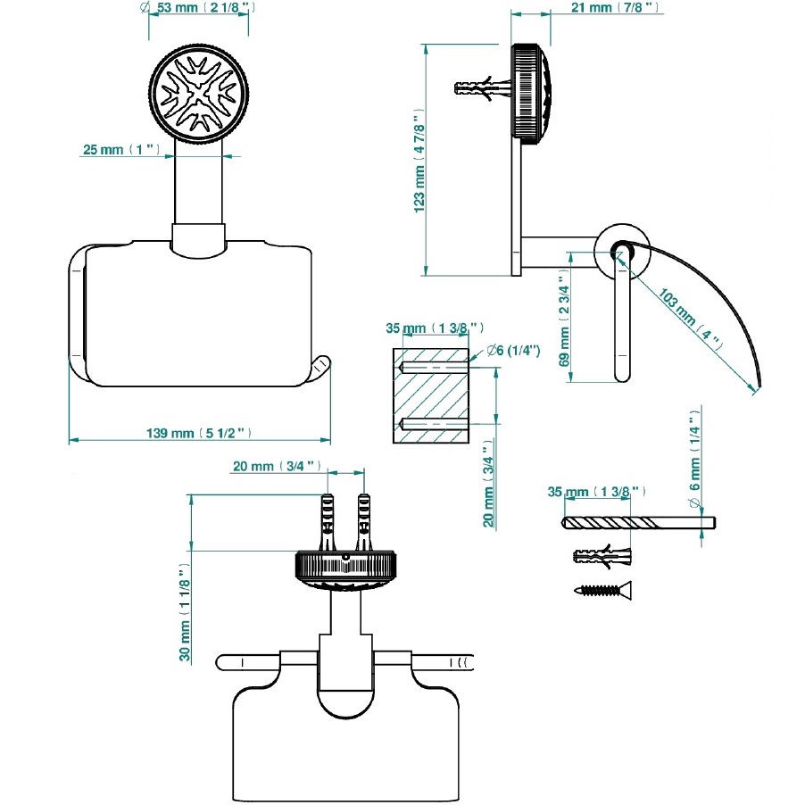 Держатель туалетной бумаги подвесной THG Hirondelles Gold Stamped A4L-A02-538AC (хром, золотой)