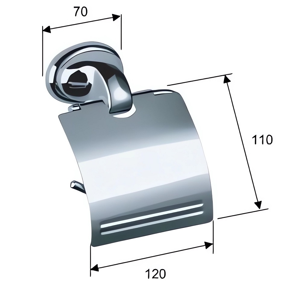 Держатель туалетной бумаги Remer 900 NV60CR (хром)