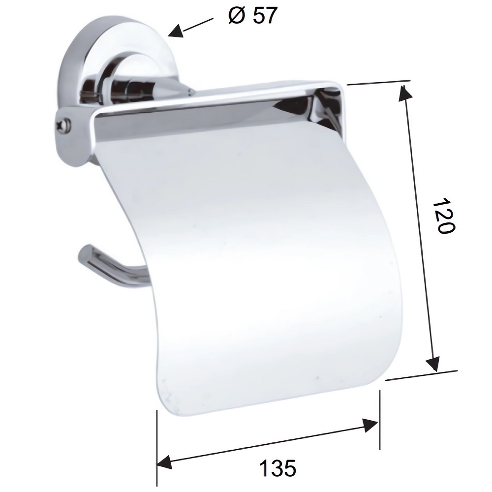 Держатель туалетной бумаги Remer Arte AR60CR (хром)
