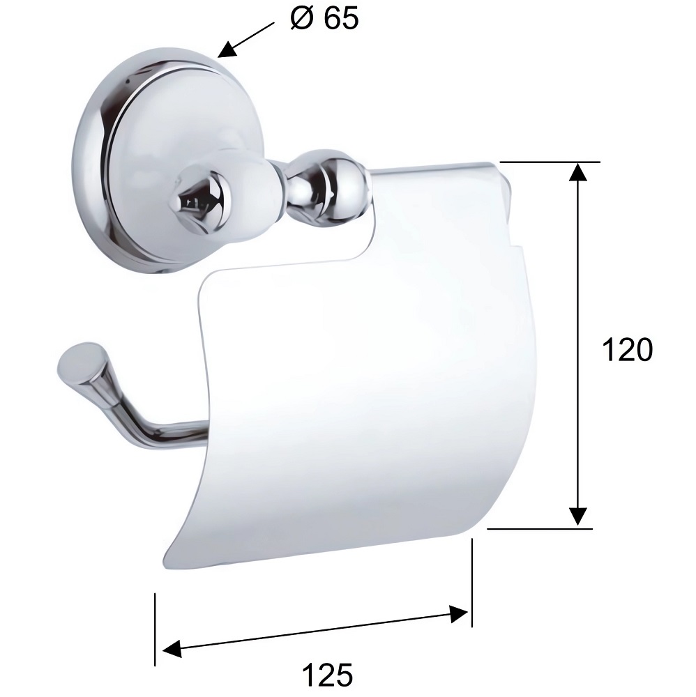 Держатель туалетной бумаги Remer Epoca EP60 (хром, белый)