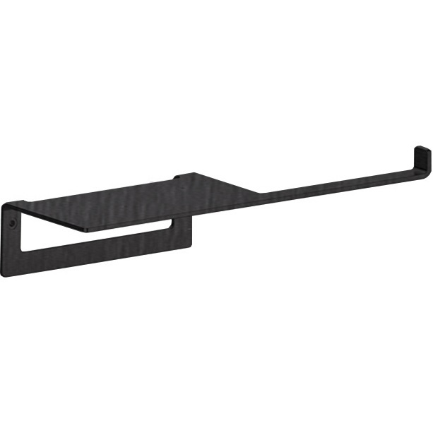 Держатель туалетной бумаги с полочкой Almar E317000.AB (черный металл брашированный)