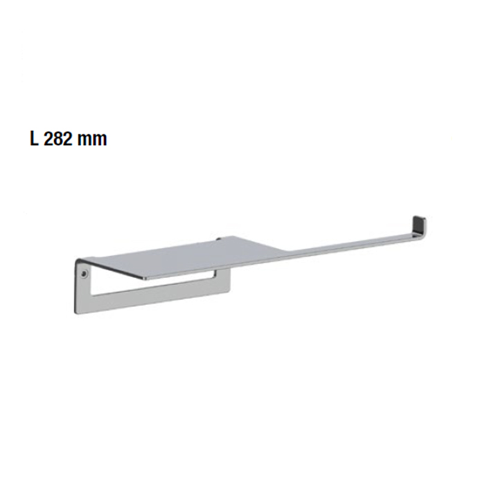 Держатель туалетной бумаги с полочкой Almar E317000.CR (хром)