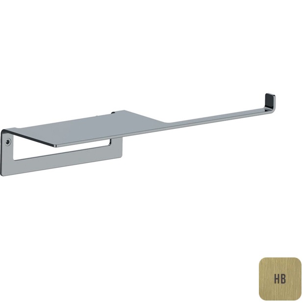 Держатель туалетной бумаги с полочкой Almar E317000.HB (латунь брашированная)