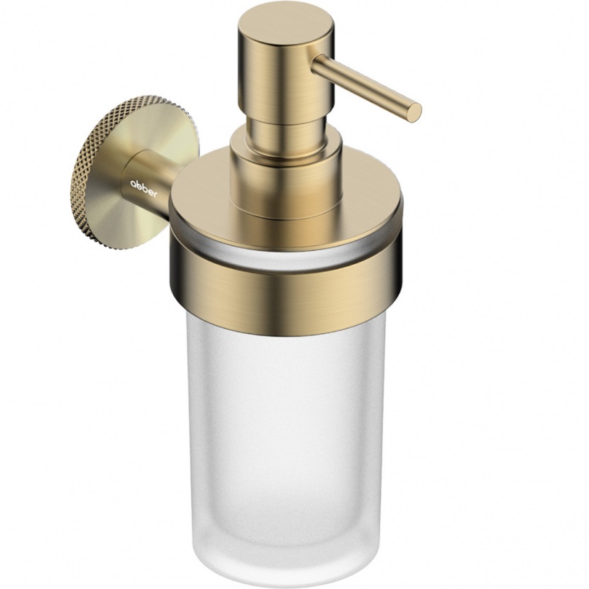 Диспенсер с держателем Abber Pol 316 AA195A9BG (светлое золото брашированное)