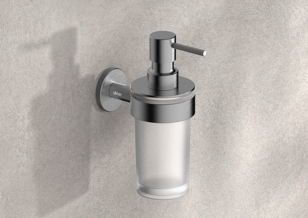 Диспенсер с держателем Abber Pol 316 AA195A9BGG (оружейная сталь брашированная)