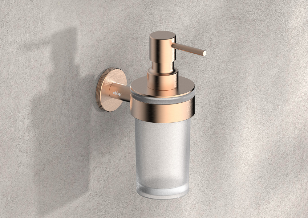 Диспенсер с держателем Abber Pol 316 AA195A9BRG (розовое золото брашированное)
