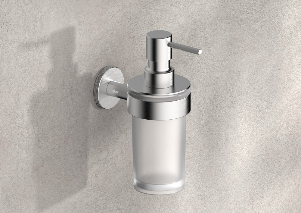 Диспенсер с держателем Abber Pol 316 AA195A9BST (сталь брашированная)