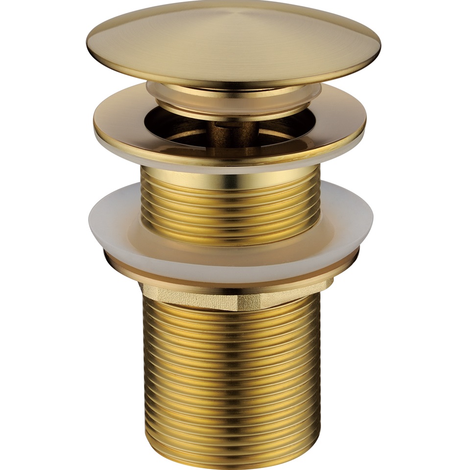 Донный клапан для раковины автомат (клик-клак) Boheme 612-MG (золото матовое), без перелива