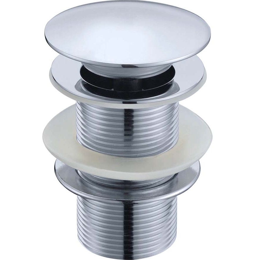 Донный клапан для раковины автомат (клик-клак) Boheme 612 (хром), без перелива