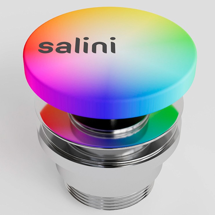 Донный клапан для раковины Salini S-Sense D 506 162205GF (покраска по RAL, глянцевый), click-clack