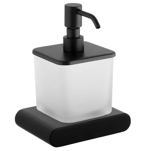 Дозатор для жидкого мыла Remer Lounge LN13NO (черный матовый), подвесной