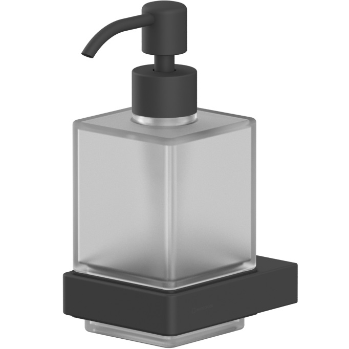 Дозатор для жидкого мыла подвесной Whitecross Cubo CU2440BL (черный матовый)