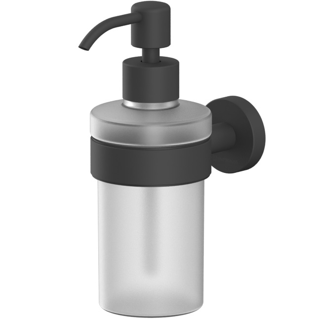 Дозатор для жидкого мыла подвесной Whitecross Ergo ER2240BL (черный матовый)