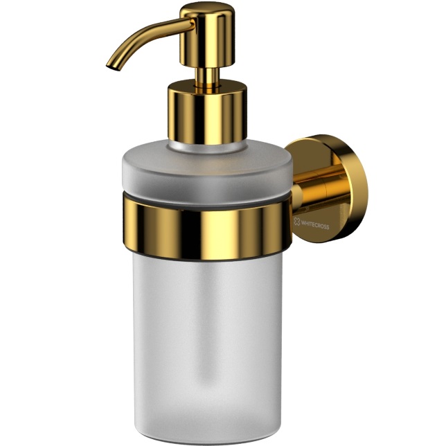Дозатор для жидкого мыла подвесной Whitecross Ergo ER2240GL (золотой PVD)