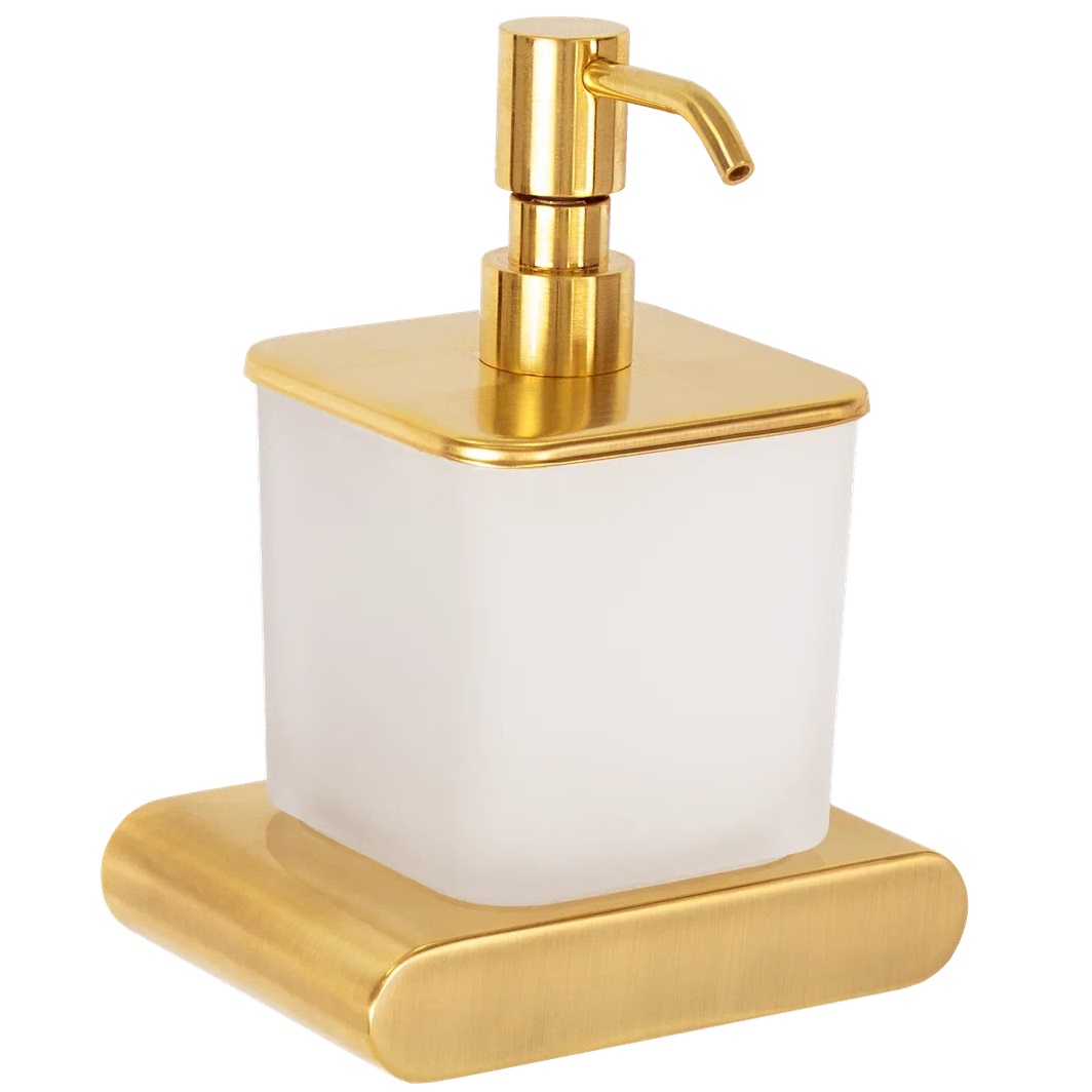 Дозатор для жидкого мыла Remer Lounge LN13BG (золото браш.), подвесной